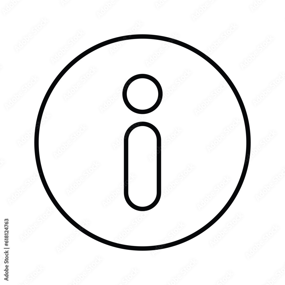 Information icon. Line, outline design. Information icon. Line, outline design.