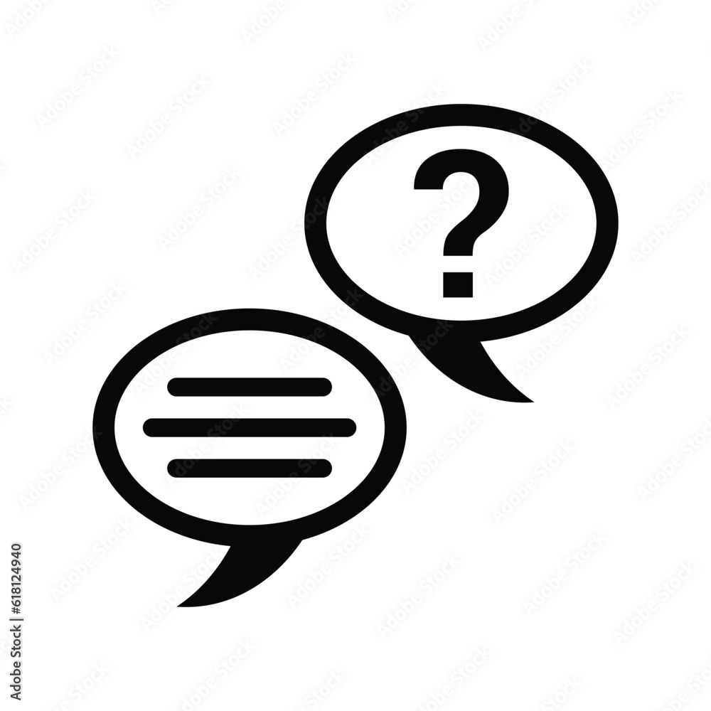 Question and Answer icon. Question and Answer icon.