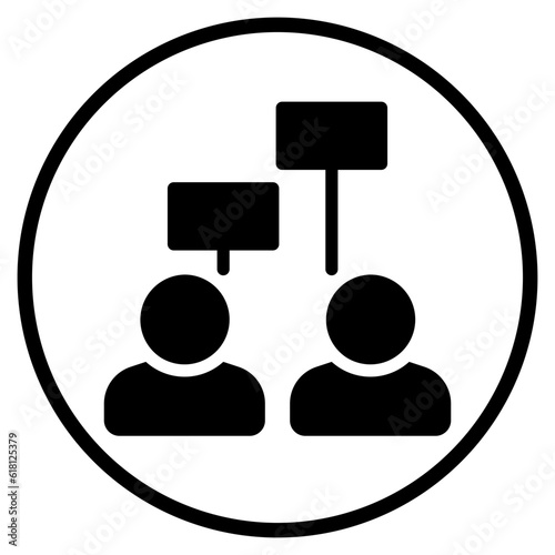 protest glyph icon