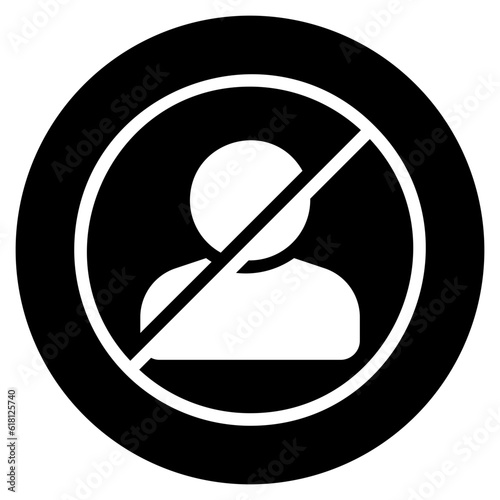 banned glyph icon