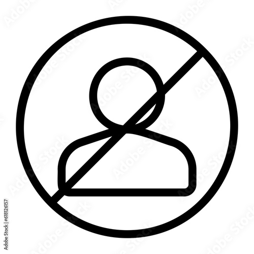 banned line icon