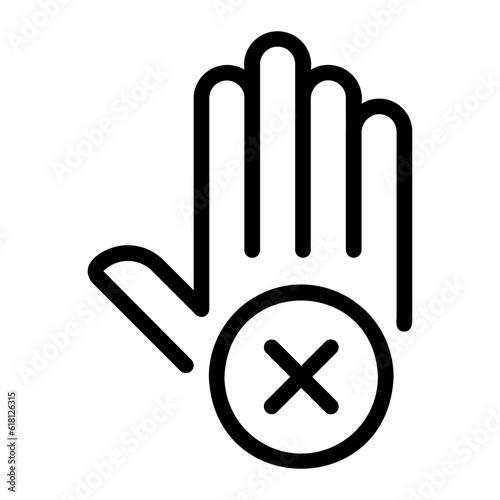 stop line icon
