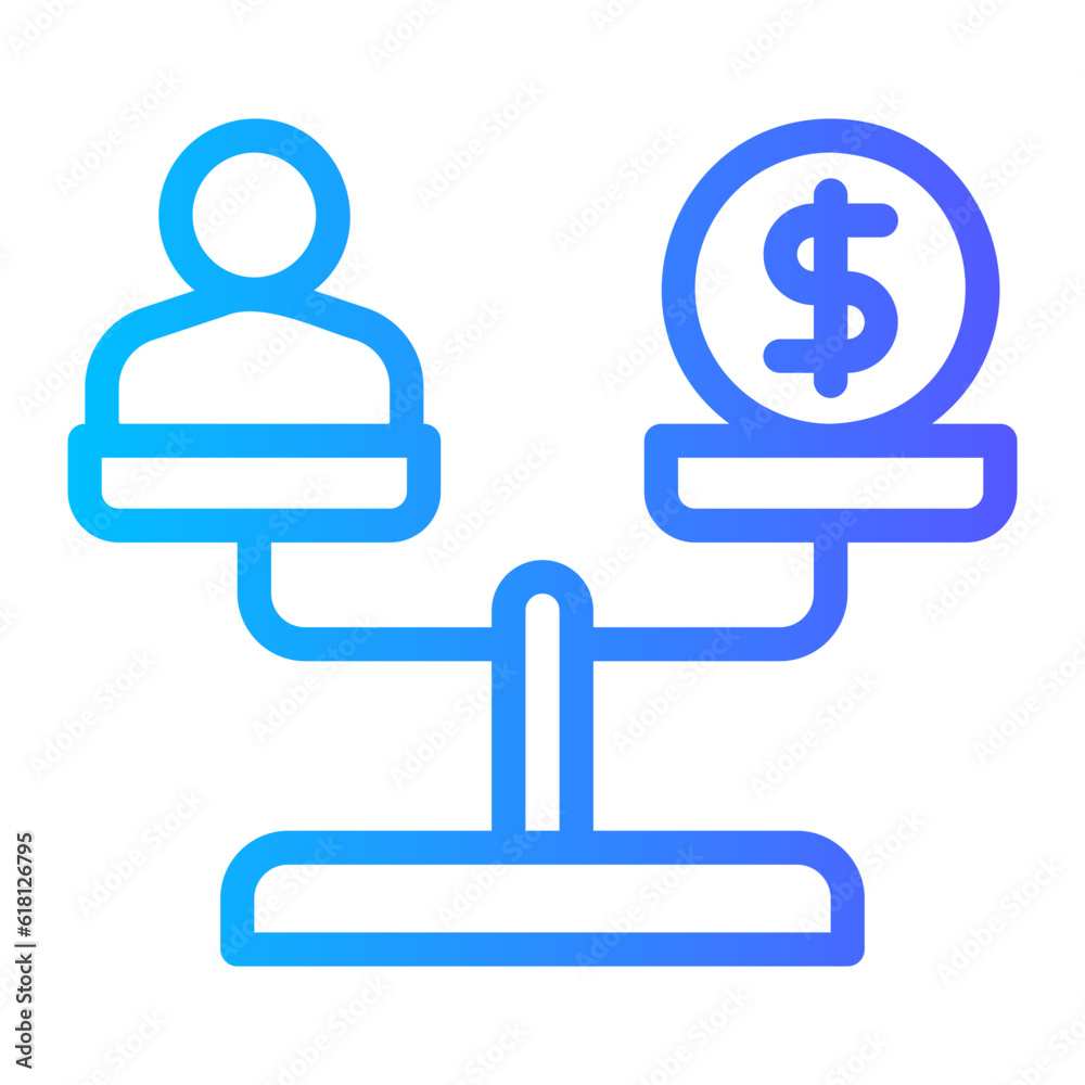 inequality gradient icon inequality gradient icon