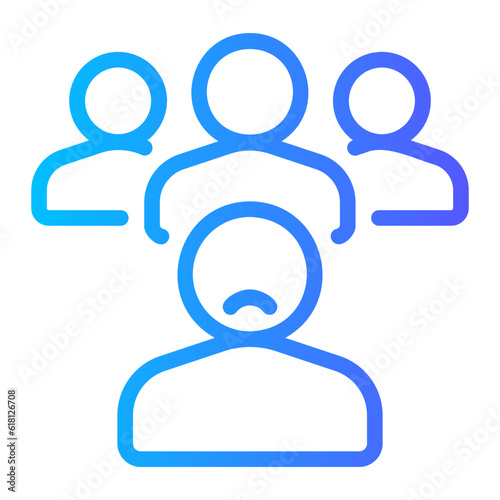 discrimination gradient icon