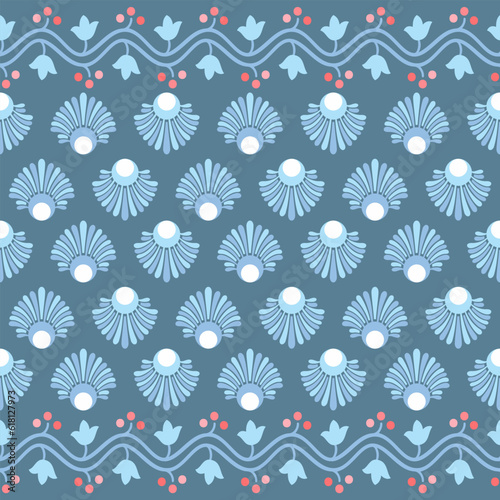 Beautiful seamless vector pattern design for decorative, wallpaper, wrapping paper, fabric, backdrop, shirt, tablecloths, clothes, blankets and other.