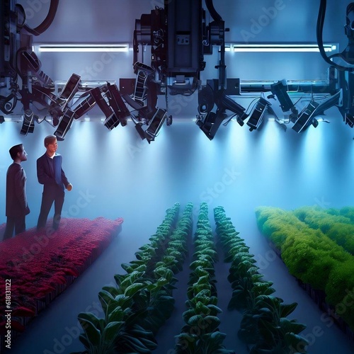The future of agriculture concepts. Generative AI 
