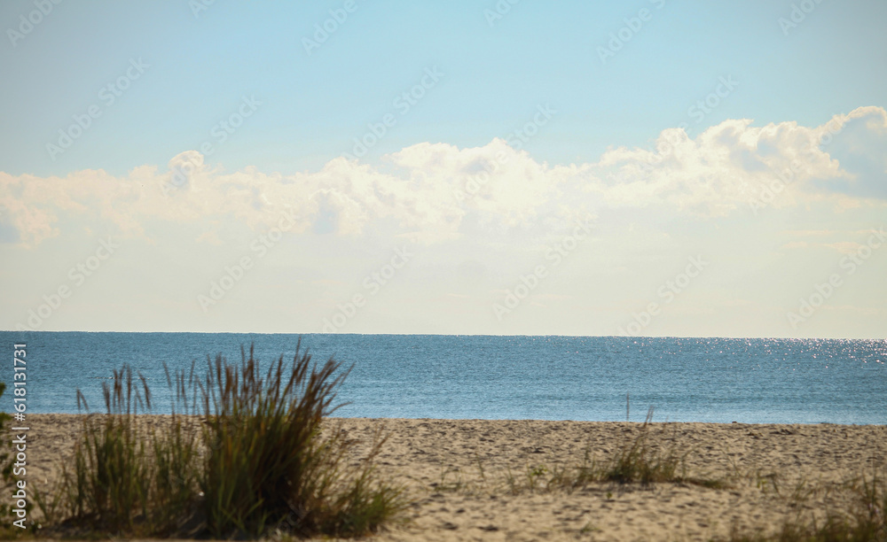 table and chairs on the beach