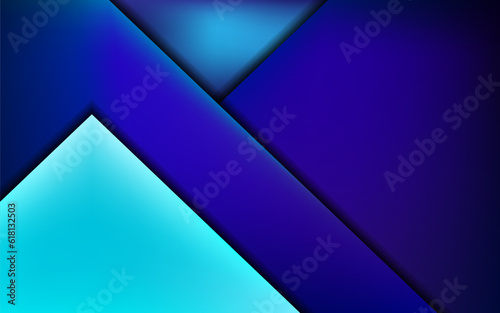 Blue and turquoise angle overlap vector background on space for text and message artwork design.