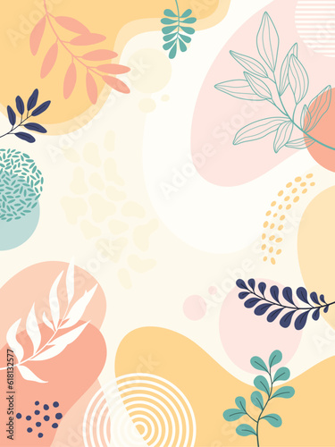 Design banner frame background .Colorful poster background vector illustration