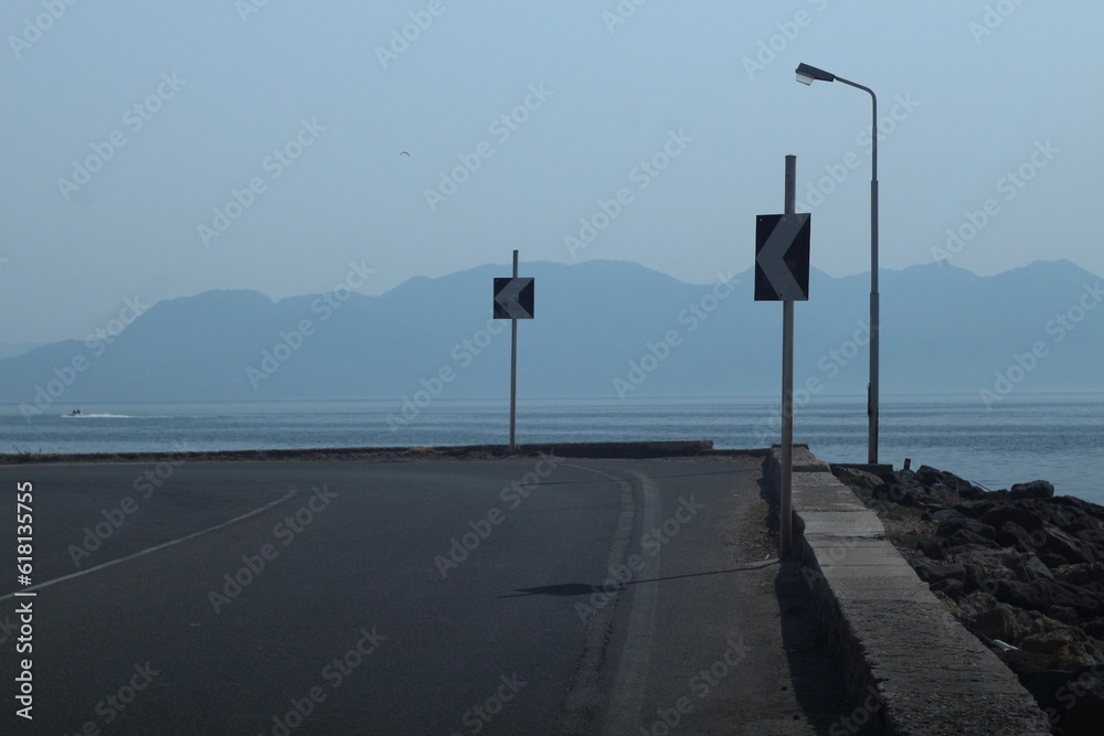 Road over the sea, Greece