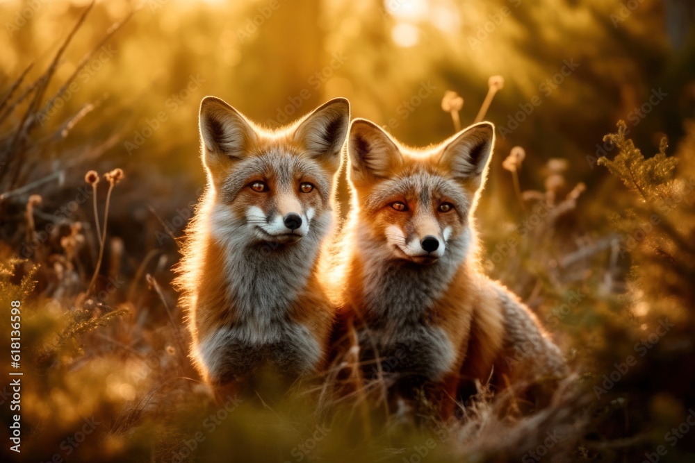 Foxes in the Wild Life - Generative AI