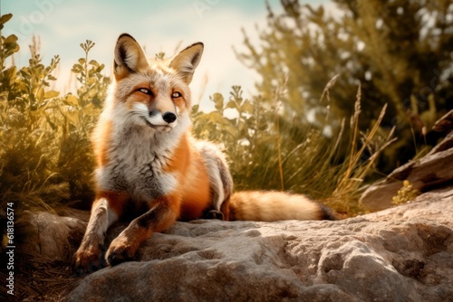 Fox in the Wild Life - Generative AI © Raphael Monteiro