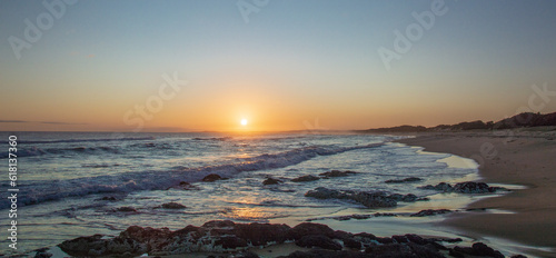 Sunset over the ocean