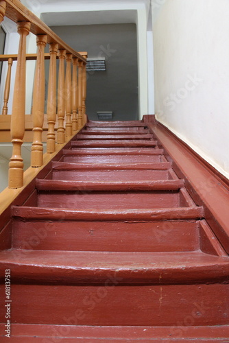 A set of stairs leading to a building