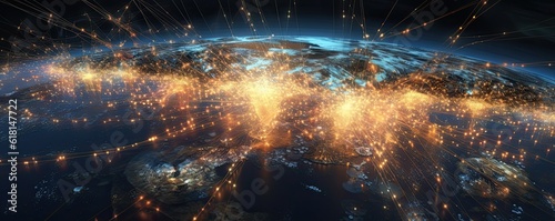 Earth and visible signal transmission lines