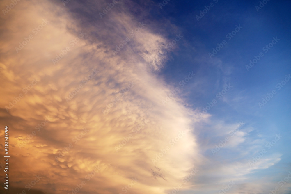 Fototapeta premium Mammatus cloud for nature background.