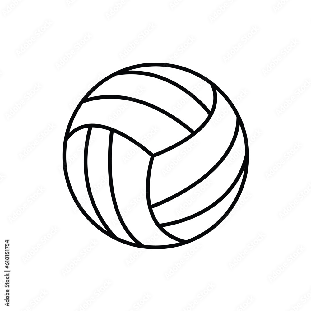 volleyball new icon vector sport