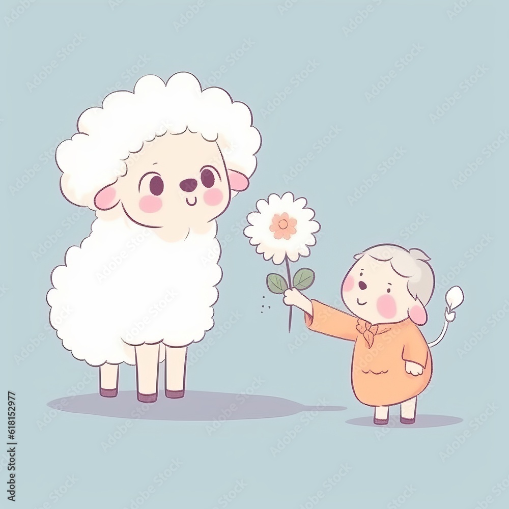 Postcard baby animal gives a flower to mom.
illustrative minimalistic image. Concept: happy mother's day, expression of love and appreciation Generative AI
Postcard baby animal gives a flower to mom.
illustrative minimalistic image. Concept: happy mother's day, expression of love and appreciation Generative AI