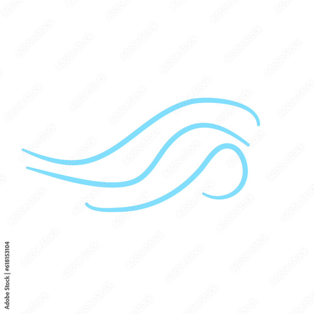 Blow Gusts Cold Wind Air Illustration Blow Gusts Cold Wind Air Illustration