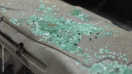 Car repair after an accident is not subject to. The car is rusting in a junkyard. Scrap metal that is disposed of. Lots of broken glass around the car. Destroyed transport
