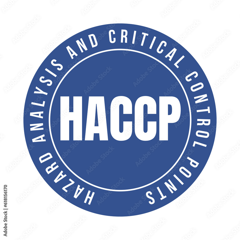 HACCP hazard analysis and critical control points symbol icon