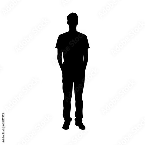 person standing silhouette illustration