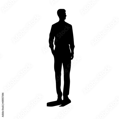 person standing silhouette illustration