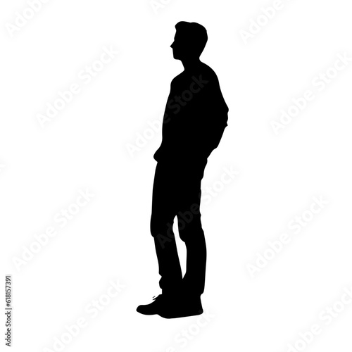 person standing silhouette illustration