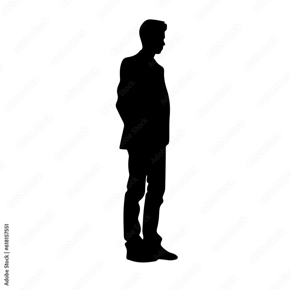 person standing silhouette illustration