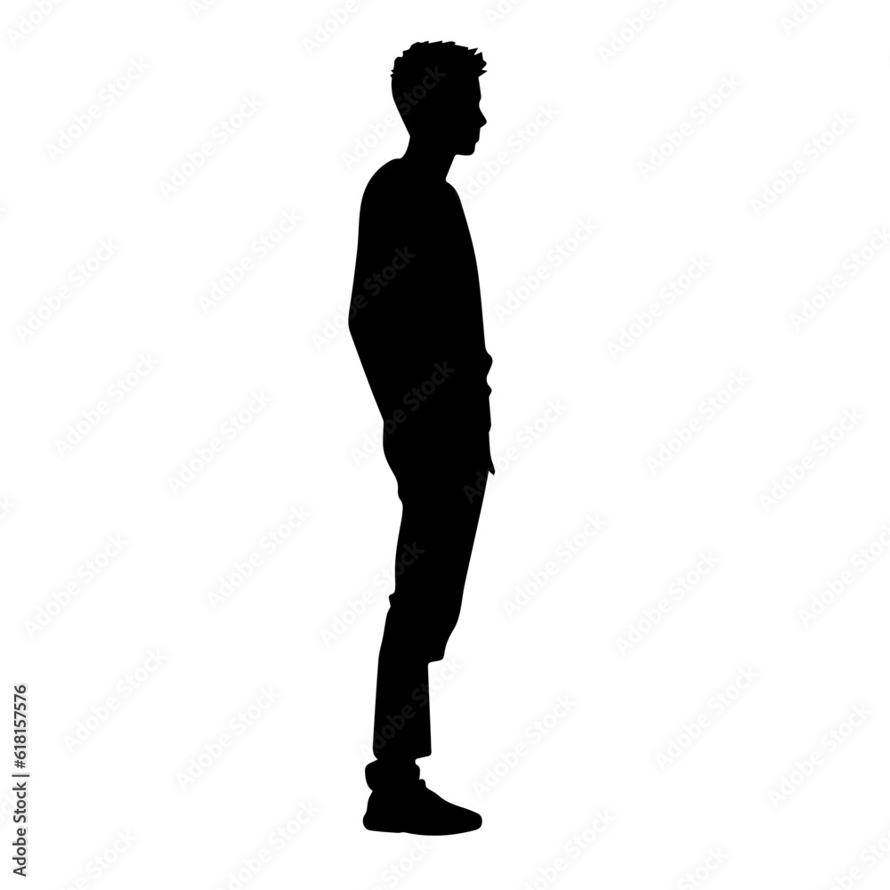 person standing silhouette illustration