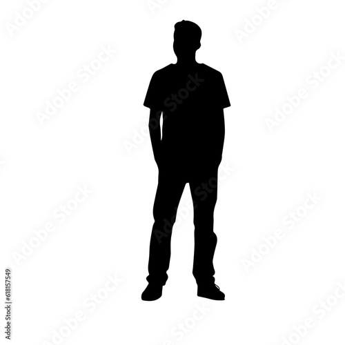 person standing silhouette illustration
