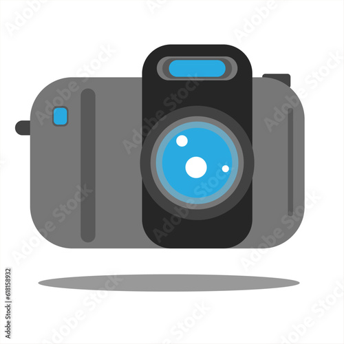 Vector  photography camera flat style