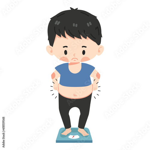 Fat boy weighing scale weight