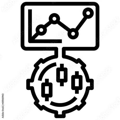 business and finance line icon,linear,outline,graphic,illustration