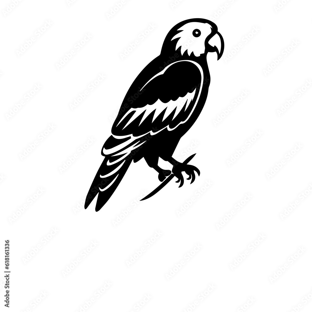 parrot silhouette illustration 