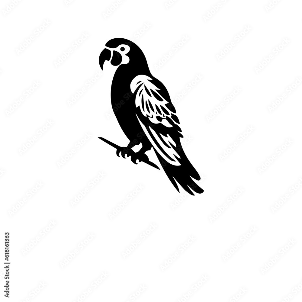 parrot silhouette illustration parrot silhouette illustration