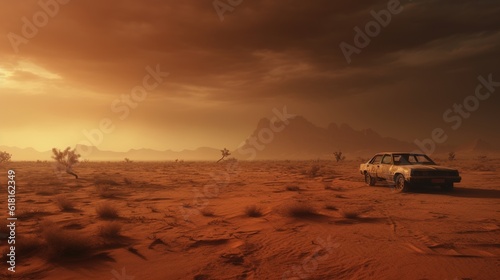 cinematic dust storm desert ambience
