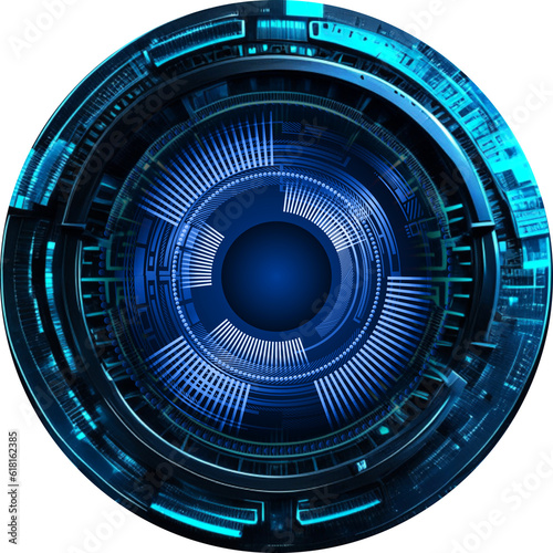 eye cyber circuit future technology concept background 