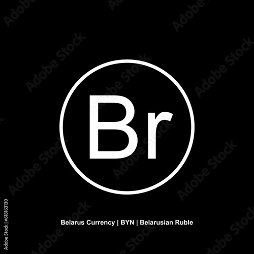 Belarus Currency Symbol, Belarusian Ruble Icon, BYN Sign. Vector Illustration