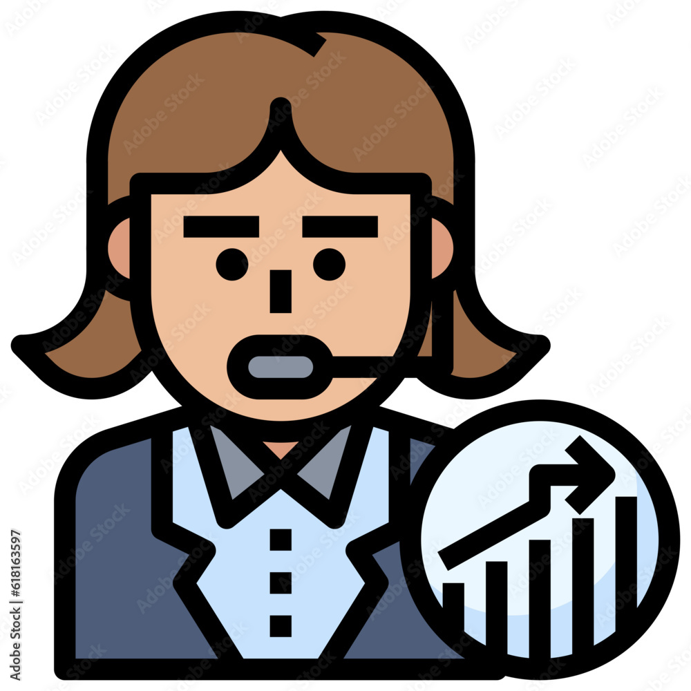 broker line icon,linear,outline,graphic,illustration broker line icon,linear,outline,graphic,illustration