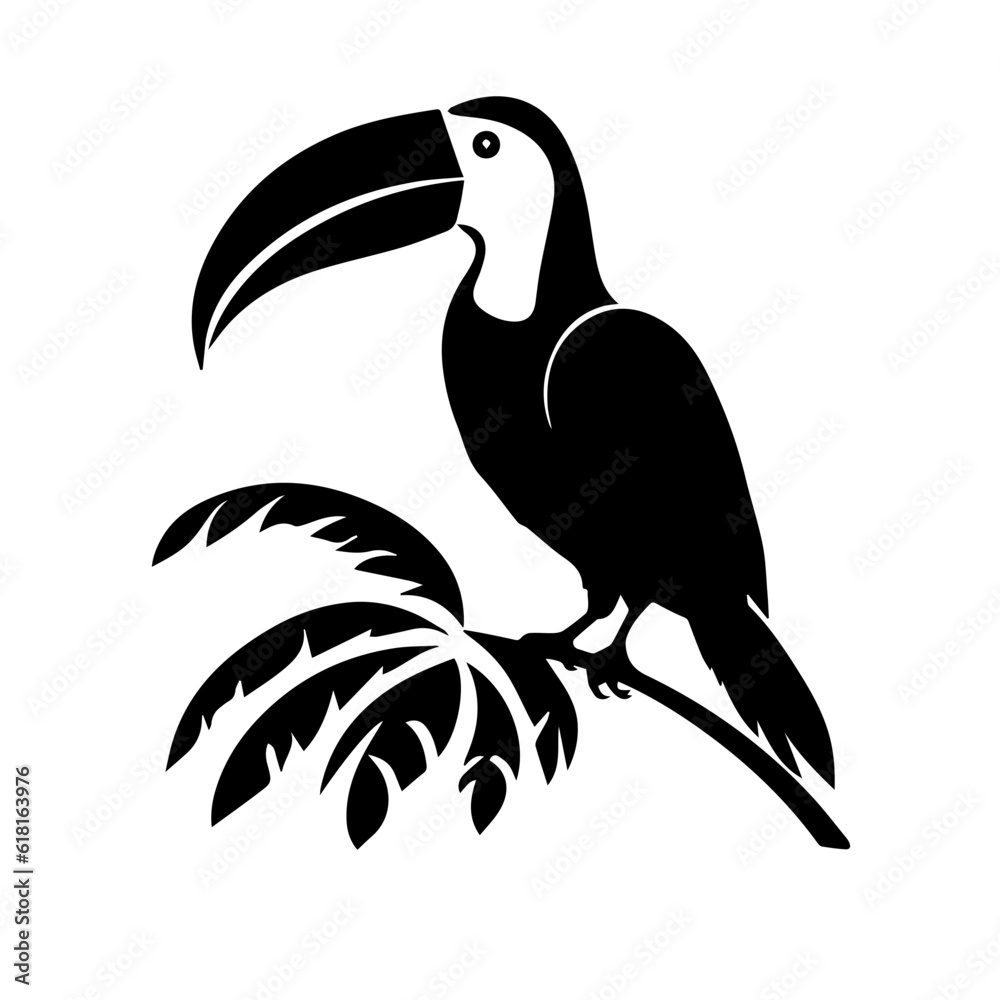 toucan silhouette illustration toucan silhouette illustration