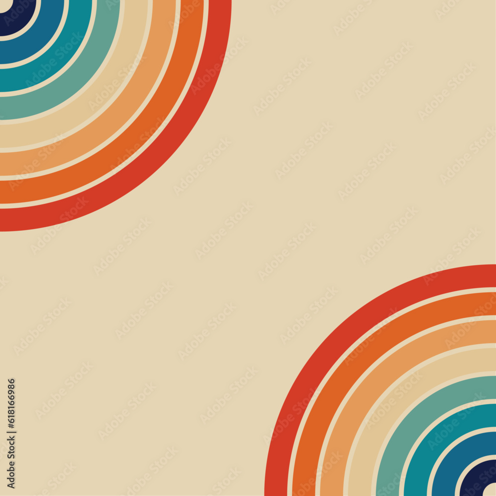 Groovy Rainbow Circle Graphic, Trendy Vector of 70s Layered Arches Conveying Pride and Celebration of Diversity, Half Circles, Psychedelic Soundscapes, Rainbowcore Groovy Rainbow Circle Graphic, Trendy Vector of 70s Layered Arches Conveying Pride and Celebration of Diversity, Half Circles, Psychedelic Soundscapes, Rainbowcore