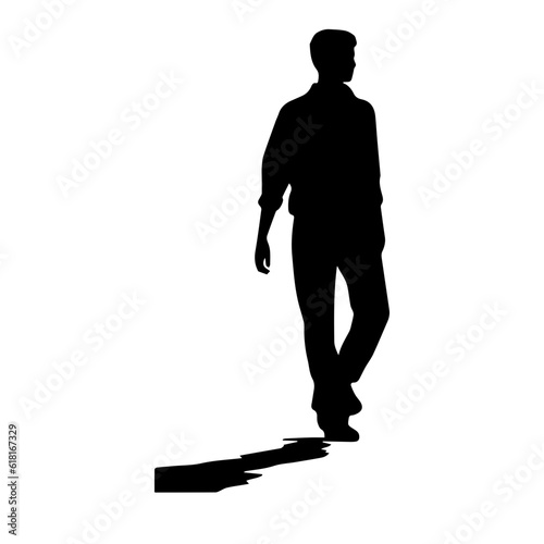 walking person silhouette illustration 