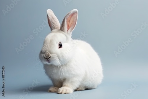 white rabbit on clean background © Waqas