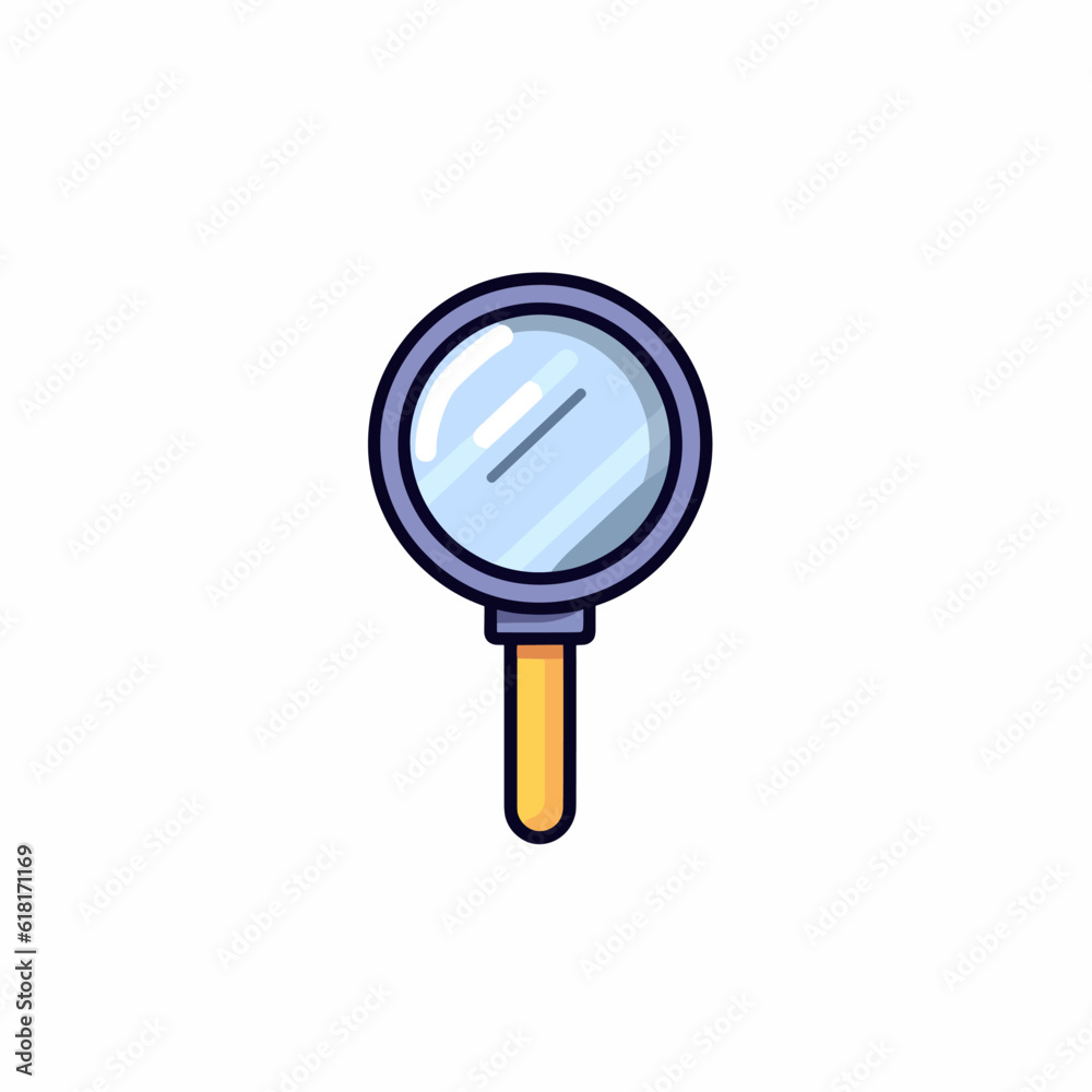 Magnifying glass vector icon illustration Magnifying glass vector icon illustration