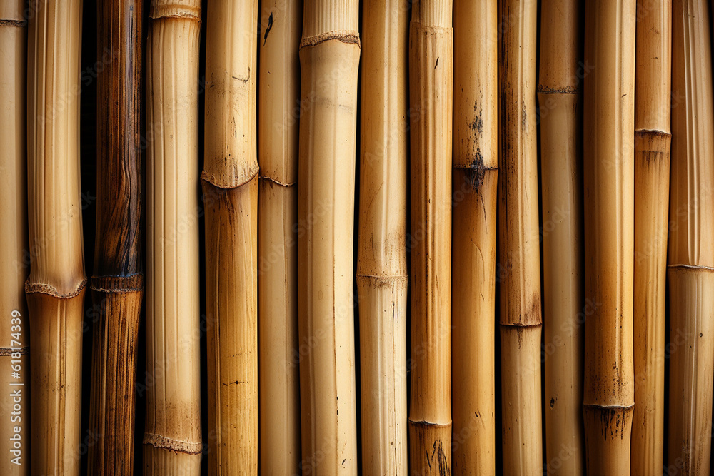 Bamboo Zen: Bamboo tiles creating a calming and natural atmosphere, types of tiles background, textures Generative AI Bamboo Zen: Bamboo tiles creating a calming and natural atmosphere, types of tiles background, textures Generative AI
