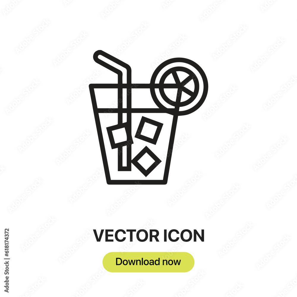 summer drink icon vector. Linear style sign for mobile concept and web design. summer drink symbol illustration. Pixel vector graphics - Vector. summer drink icon vector. Linear style sign for mobile concept and web design. summer drink symbol illustration. Pixel vector graphics - Vector.
