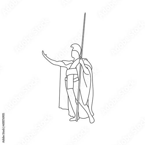 Kamehameha line art Vector, suitable for kamehameha icon, Hawaii heritage, king kamehameha celebration and more