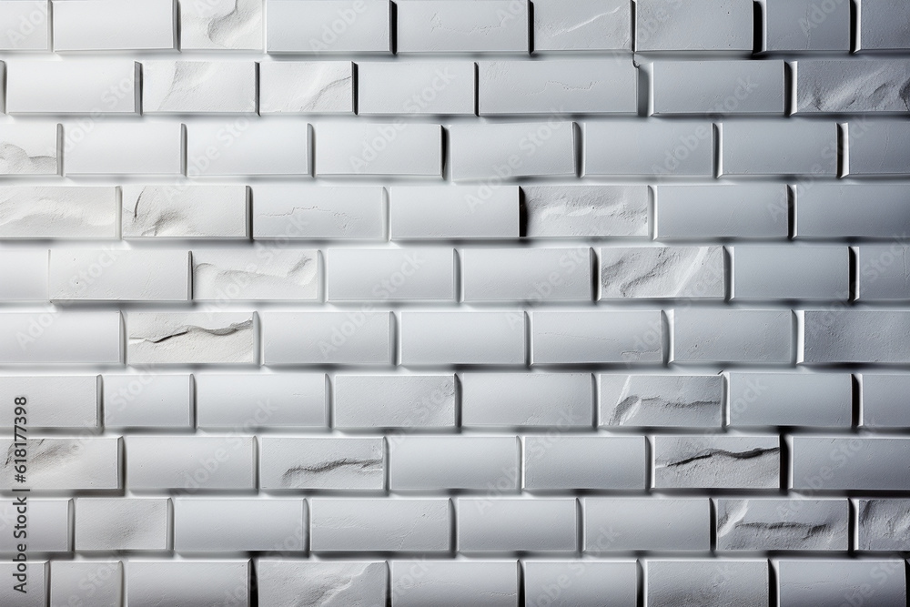 Subway Tiles: Timeless rectangular tiles arranged in a brick-like pattern, types of tiles background, textures Generative AI