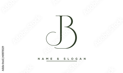 JB,  BJ,  J,  B  Abstract  Letters  Logo  Monogram photo